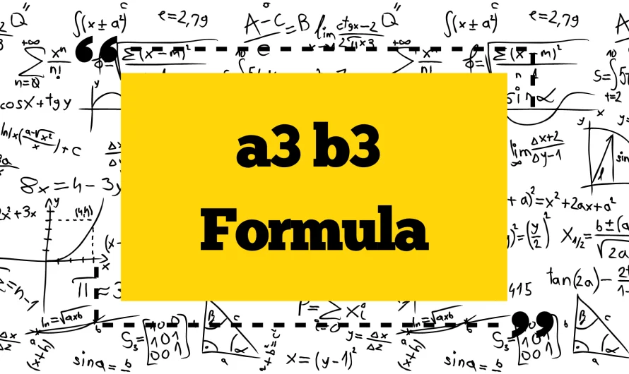a3+b3 formula | How to Elaborate The Formula