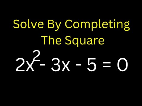 2×2-3x- 5 = 0 | Solved Quadratic Equation